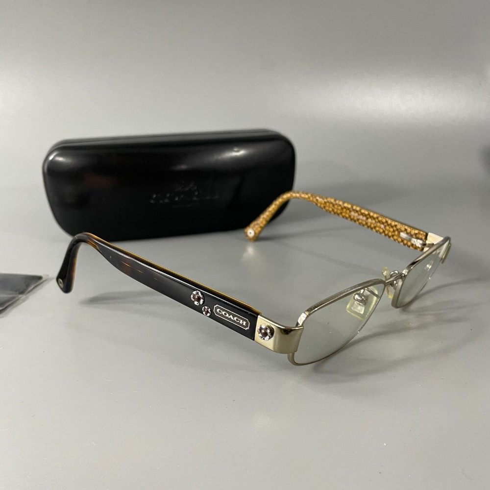 Coach Hc500 Silver-Metal Rectangular Glasses W To… - image 8